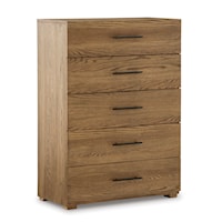 Chest of Drawers with Oak Veneer