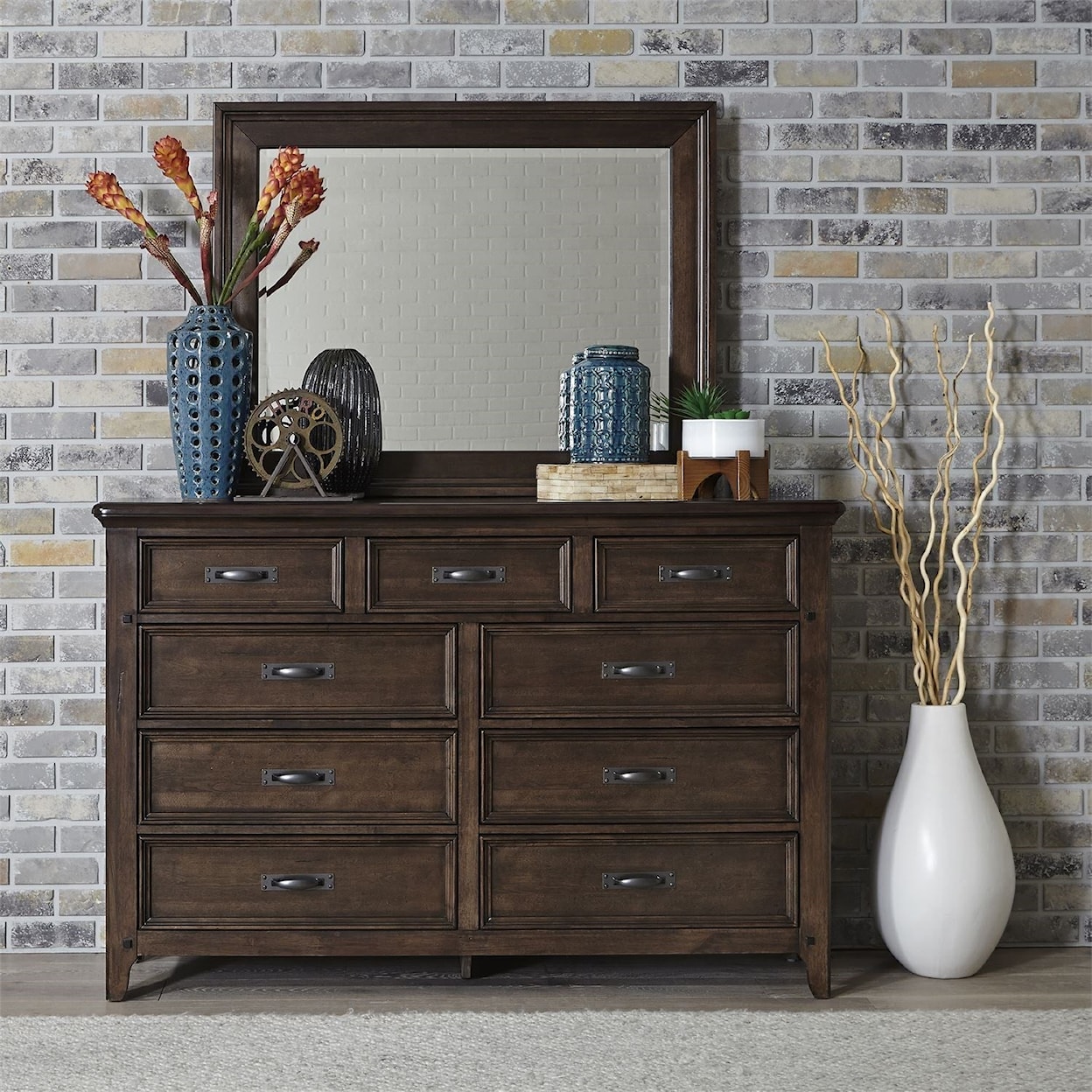 Liberty Furniture Saddlebrook 9-Drawer Dresser