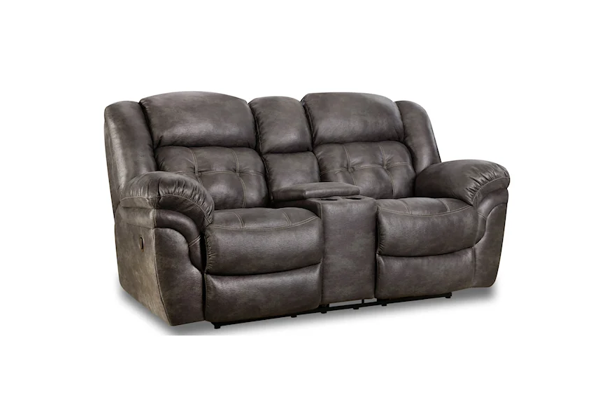 129 Reclining Power Console Loveseat by HomeStretch at Story & Lee Furniture