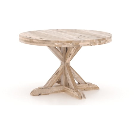 Rustic Customizable Round Dining Table