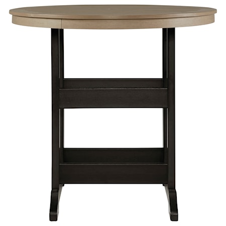 Round Bar Table w/ Umbrella Option