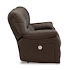 Signature Leroy Leather Power Loveseat