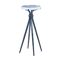 Contemporary Spot Table with Glass Top