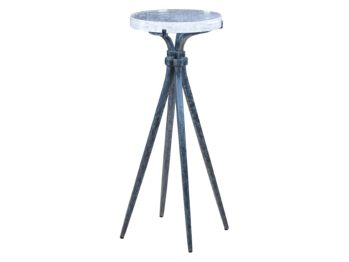 Contemporary Spot Table with Glass Top