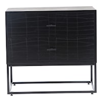 Contemporary 2-Drawer Nightstand