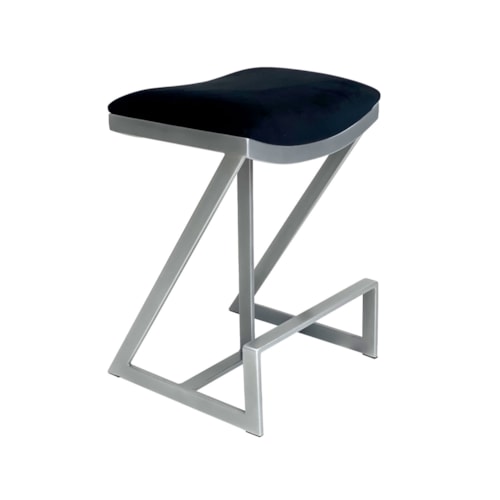 Astro Non-Swivel Backless Barstool With No Welt