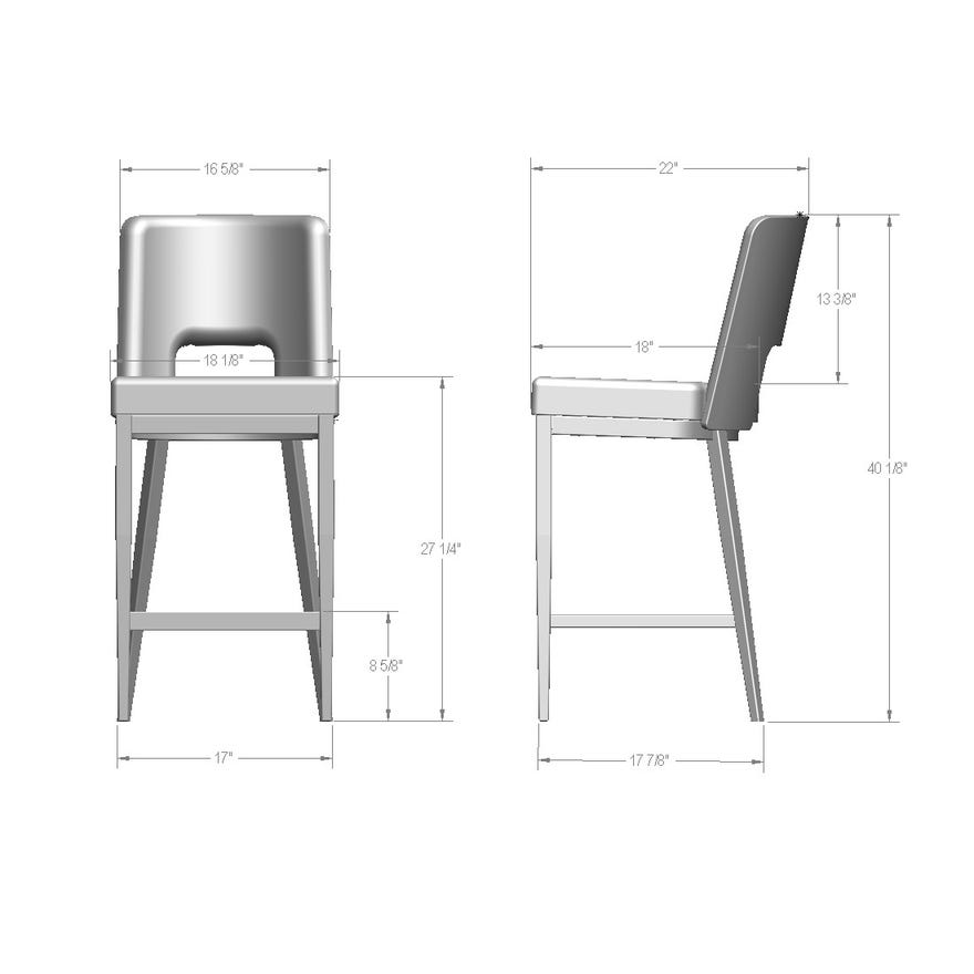 Upholstered Counter Height Stool