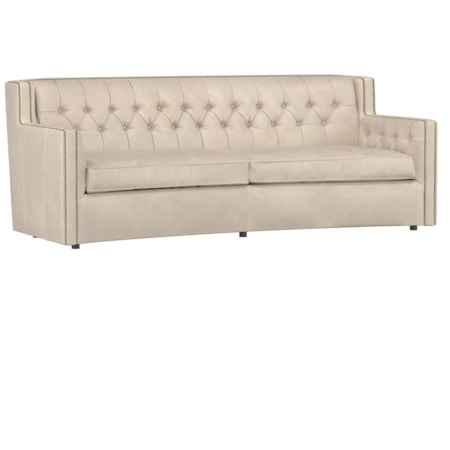 Leather Sofa without Pillows