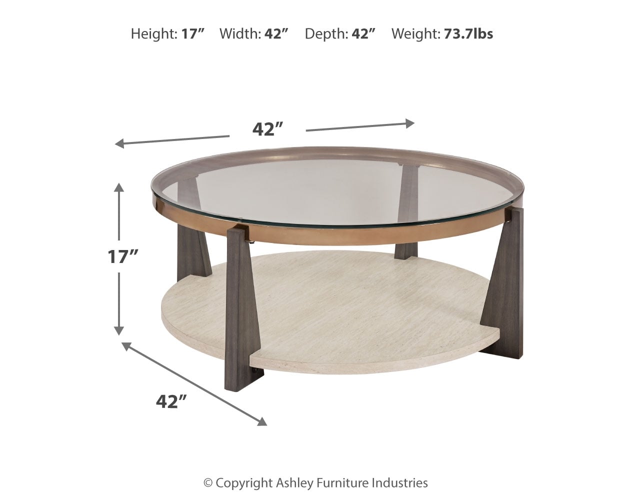 Signature Design by Ashley Frazwa Round Coffee Table