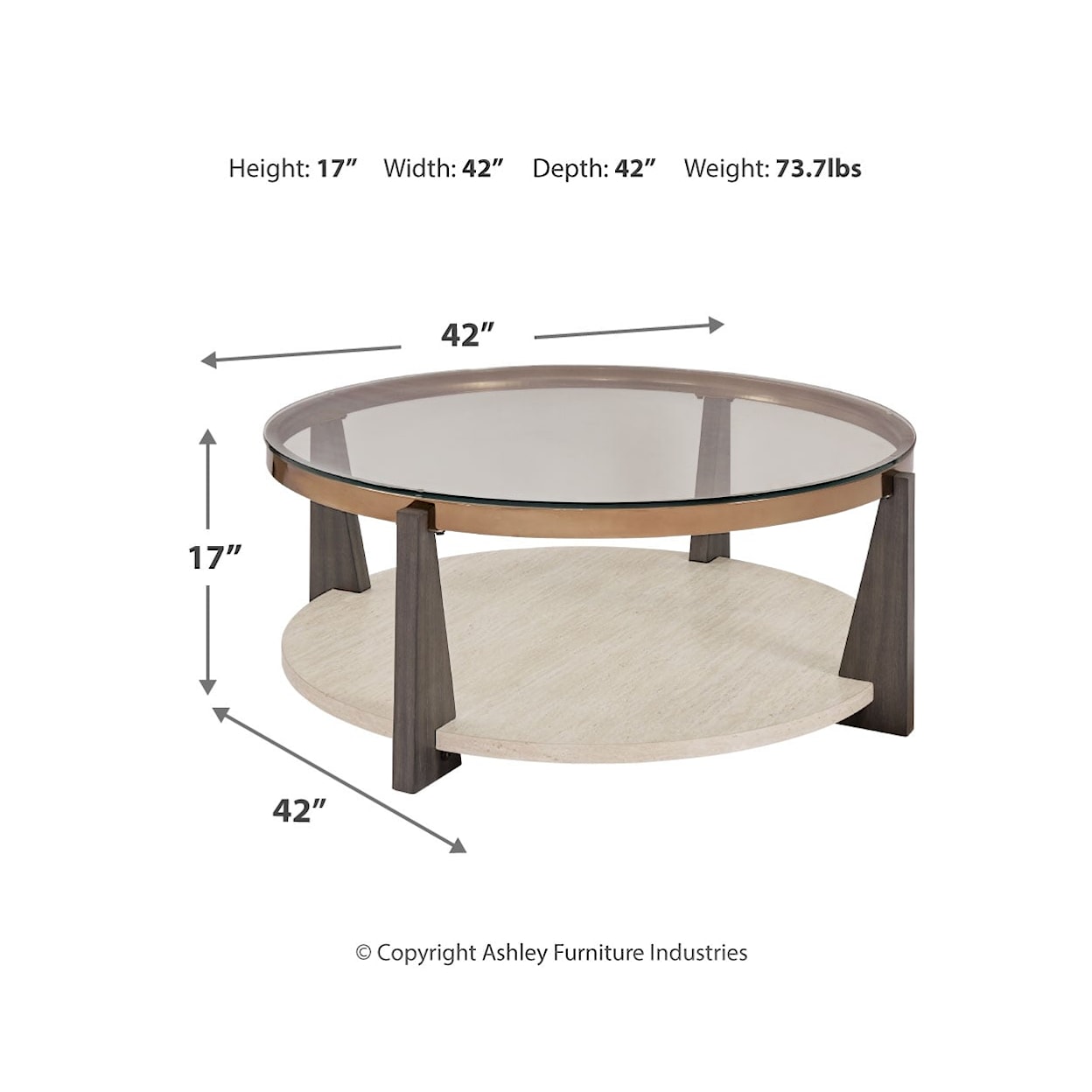 Ashley Signature Design Frazwa Round Coffee Table