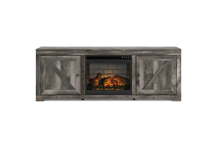 Wynnlow TV Stand with Electric Fireplace by Signature Design by Ashley at VanDrie Home Furnishings