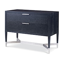 Contemporary 2-Drawer Nightstand