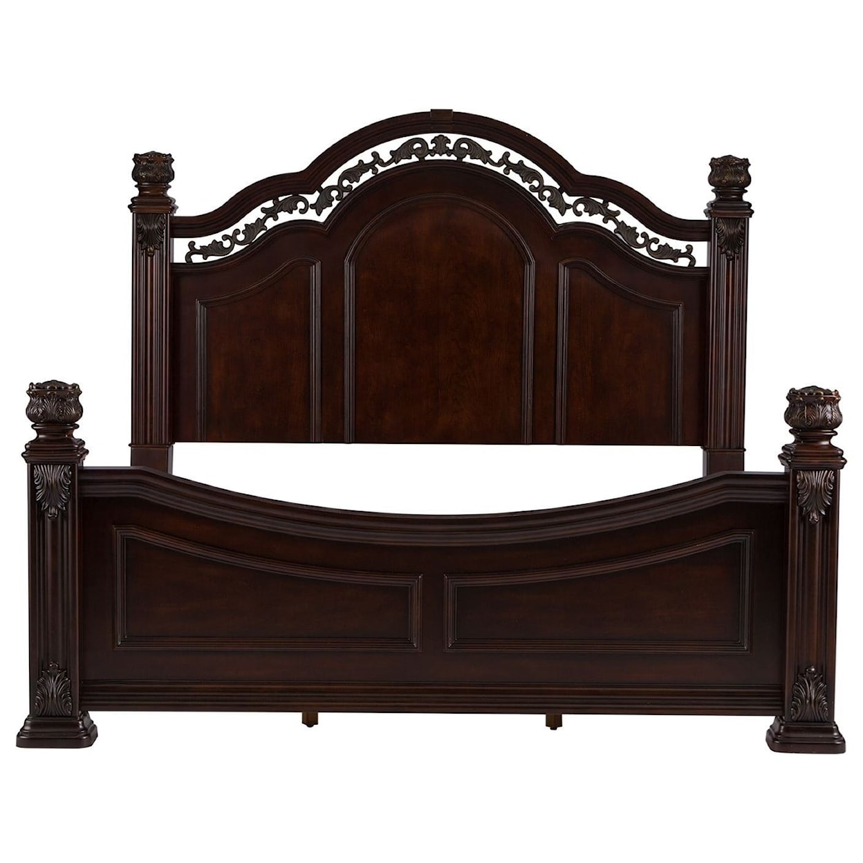 Liberty Furniture Messina Cherry King Poster Bed