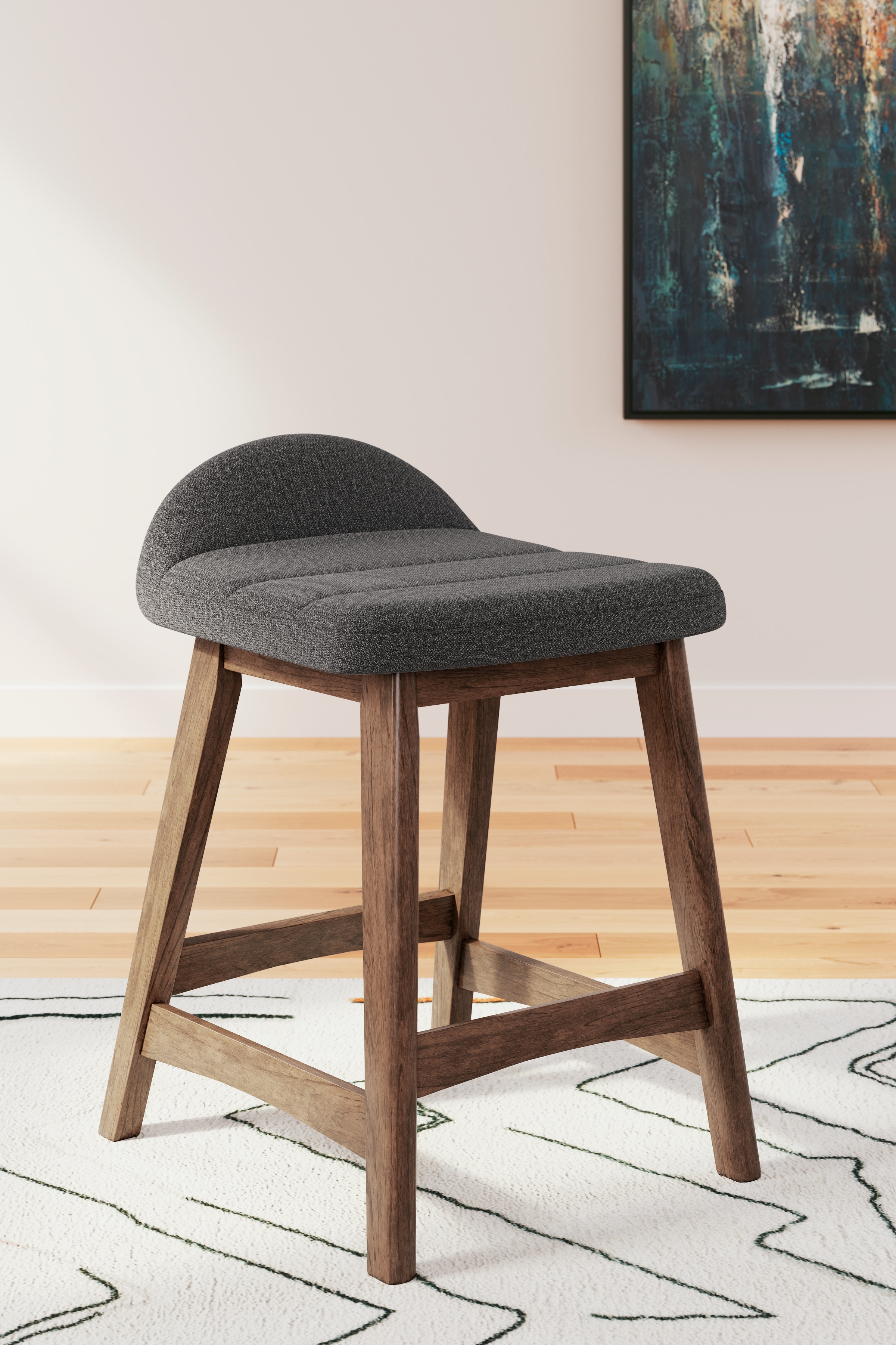 Signature Design by Ashley Lyncott Upholstered Barstool