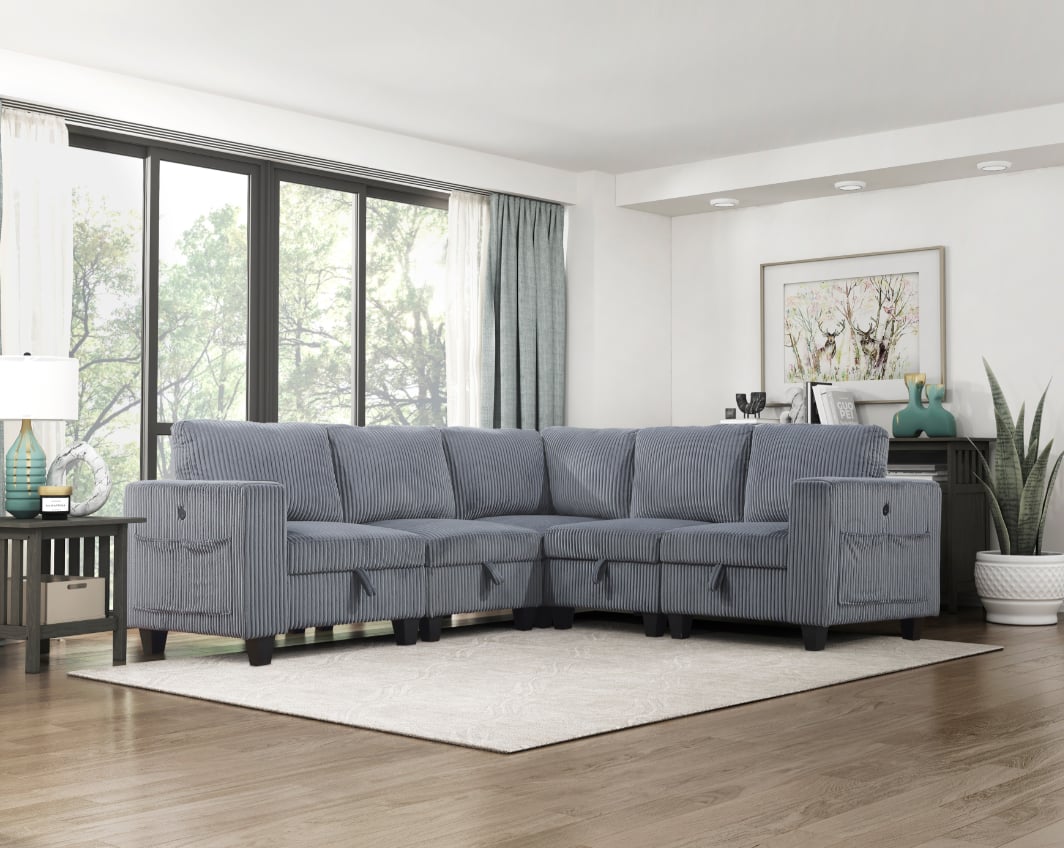 Homelegance Walterboro 6-Piece Sectional