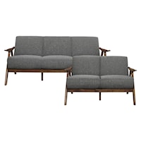 Mid-Century Modern 2-Piece Living Room Set