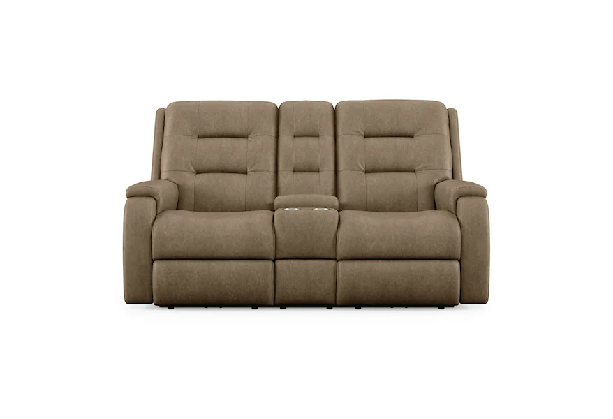Arlo Power Headrest and Lumbar Console Loveseat by Flexsteel at Conlin's Furniture