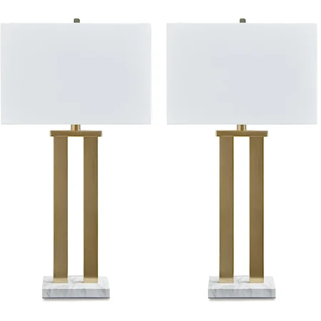 Metal Table Lamp (Set of 2)