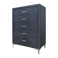 Glam 5-Drawer Bedroom Chest