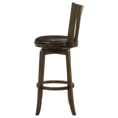 Lambert Wood Pub Height Swivel Bar Chair