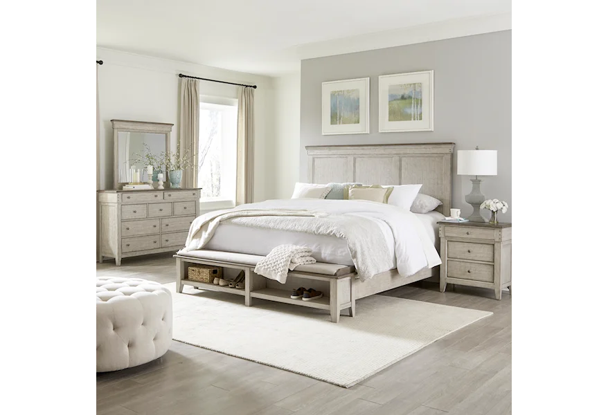 Ivy Hollow Four-Piece Queen Bedroom Set by Liberty Furniture at VanDrie Home Furnishings