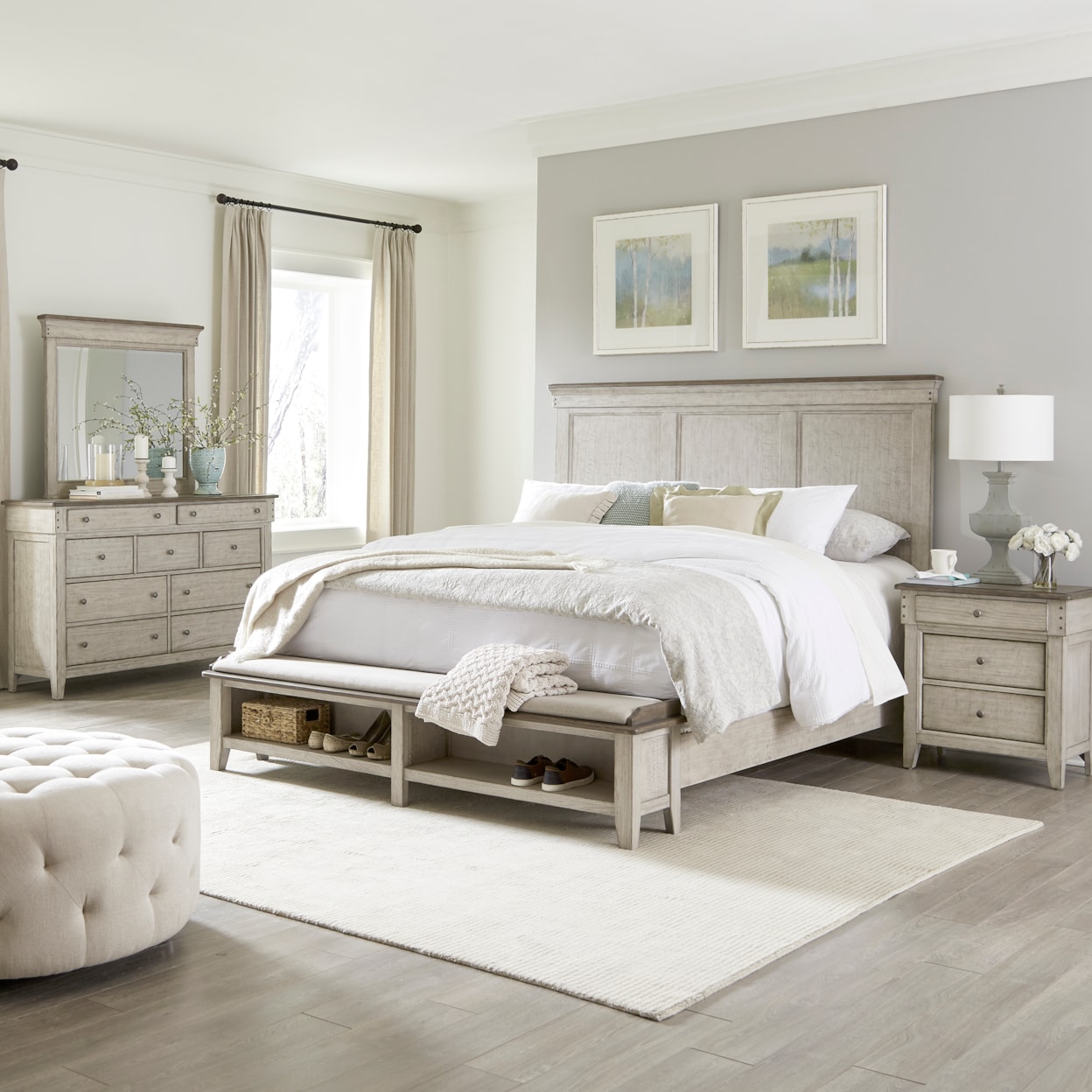 Liberty Furniture Ivy Hollow 4-Piece Queen Storage Bedroom Set