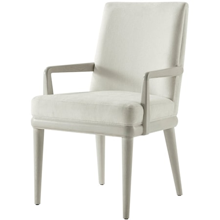 Contemporary Essence Upholstered Dining Arm Chair