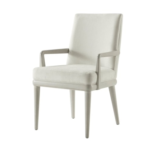 Contemporary Essence Upholstered Dining Arm Chair