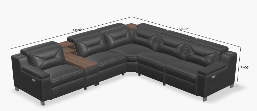 Palliser Apex 5-seat Sleeper Sectional