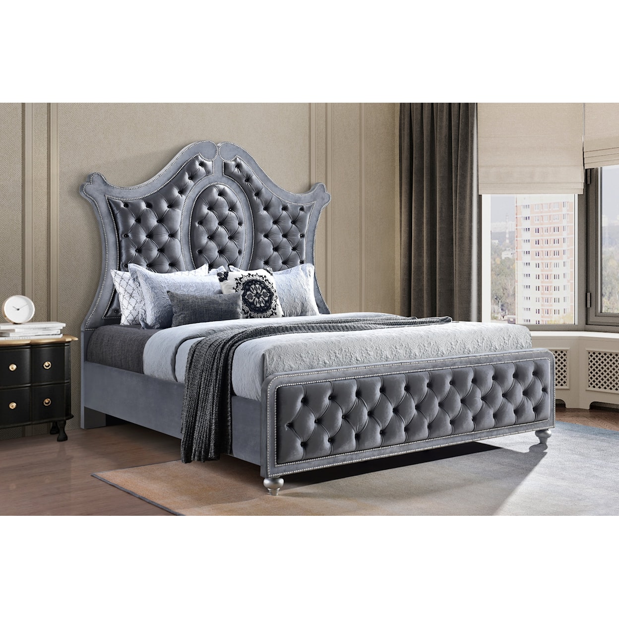 CM CAMEO King Upholstered Bed