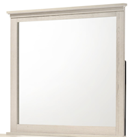 Carter Contemporary Dresser Mirror - White