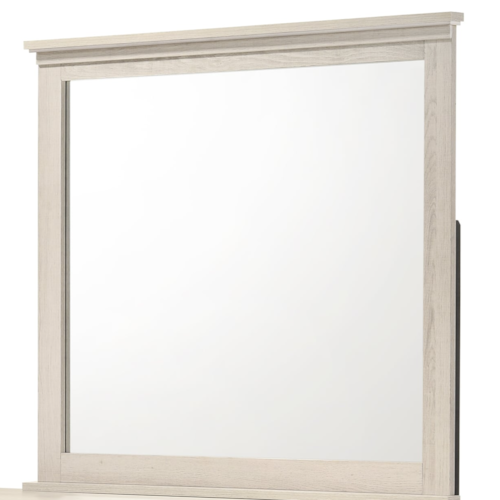 Carter Contemporary Dresser Mirror - White
