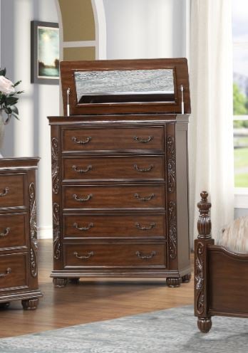 New Classic Vienna NCLAB5007070 Traditional LiftTop 5Drawer Chest