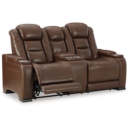 Power Reclining Loveseat with Console