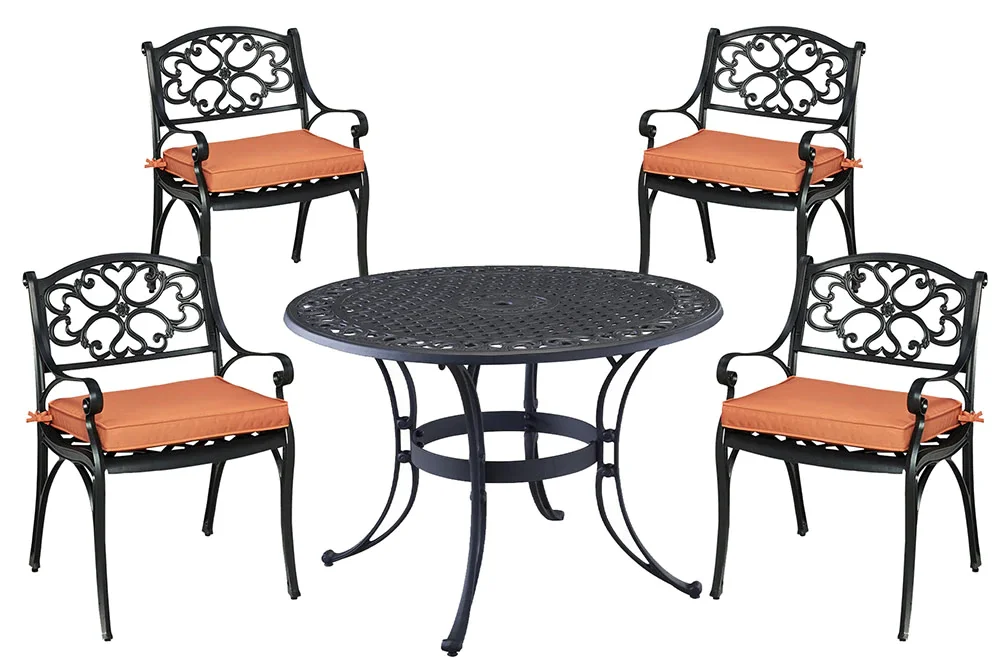 homestyles Sanibel 6654328C Traditional 5 Piece Outdoor Dining Set