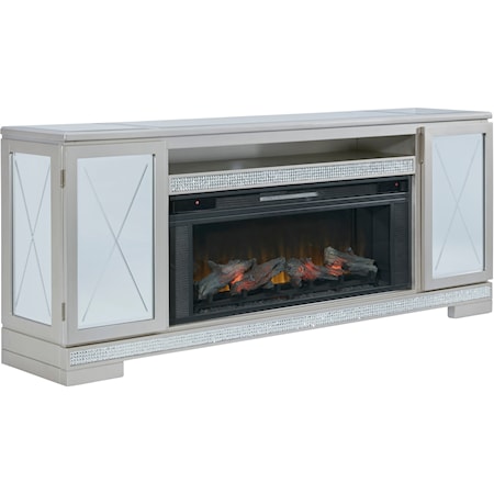 72&quot; TV Stand with Electric Fireplace