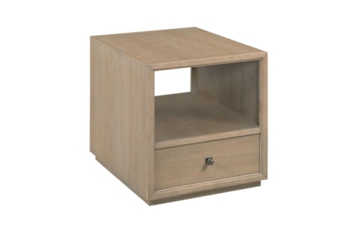Transitional Drawer End Table