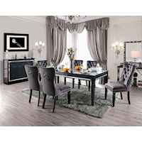 Transitional 9-Piece Dining Set