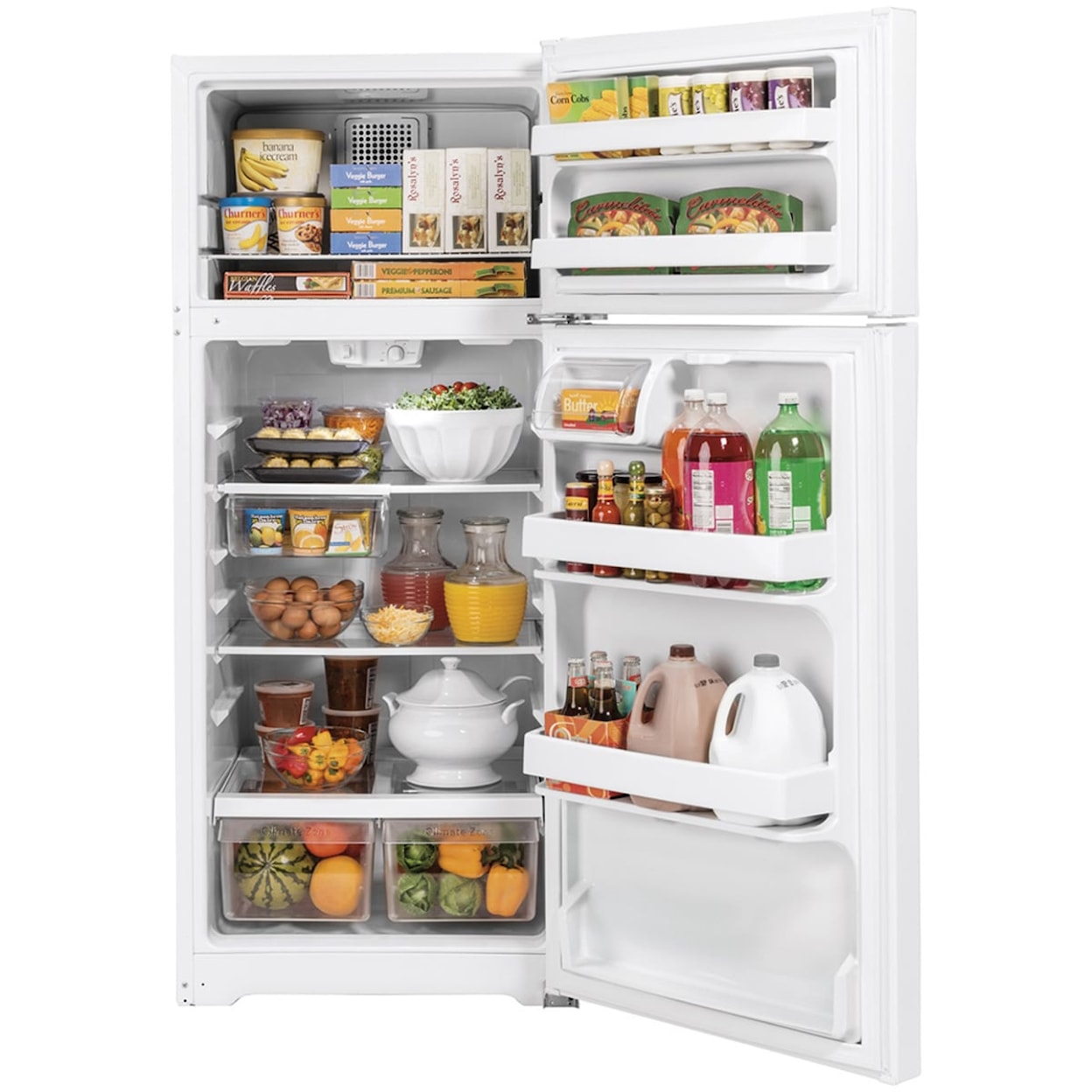 GE Appliances Refridgerators Top-Freezer Refrigerator