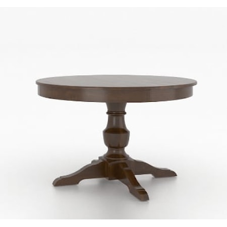 Traditional Customizable Round Wood Dining Table