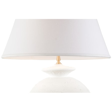 Opus Ceramic Lamp - White Biscotto