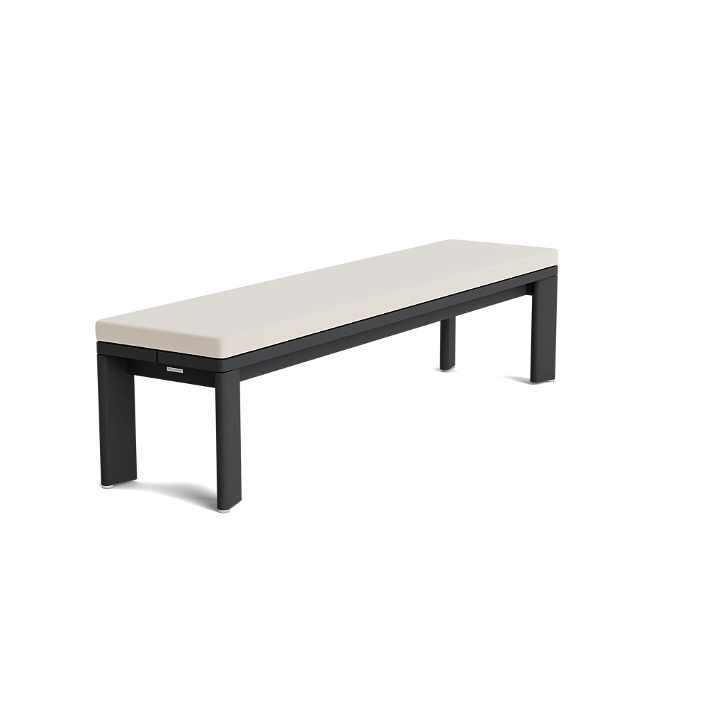 Brown Jordan Luca 8-pc. Modern Aluminum Dining Set w/Bench