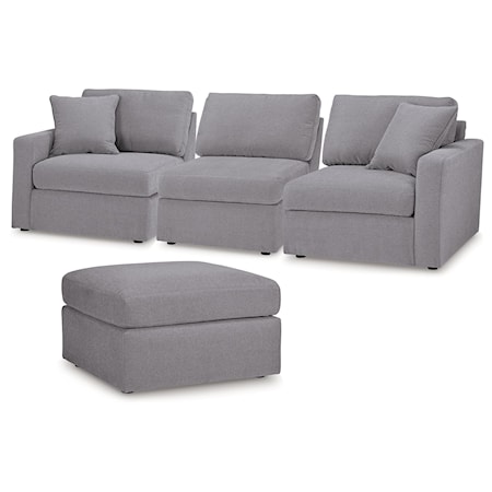 3-Piece Sectional And Ottoman