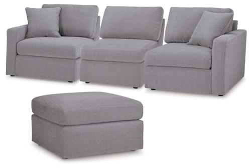 3-Piece Sectional And Ottoman