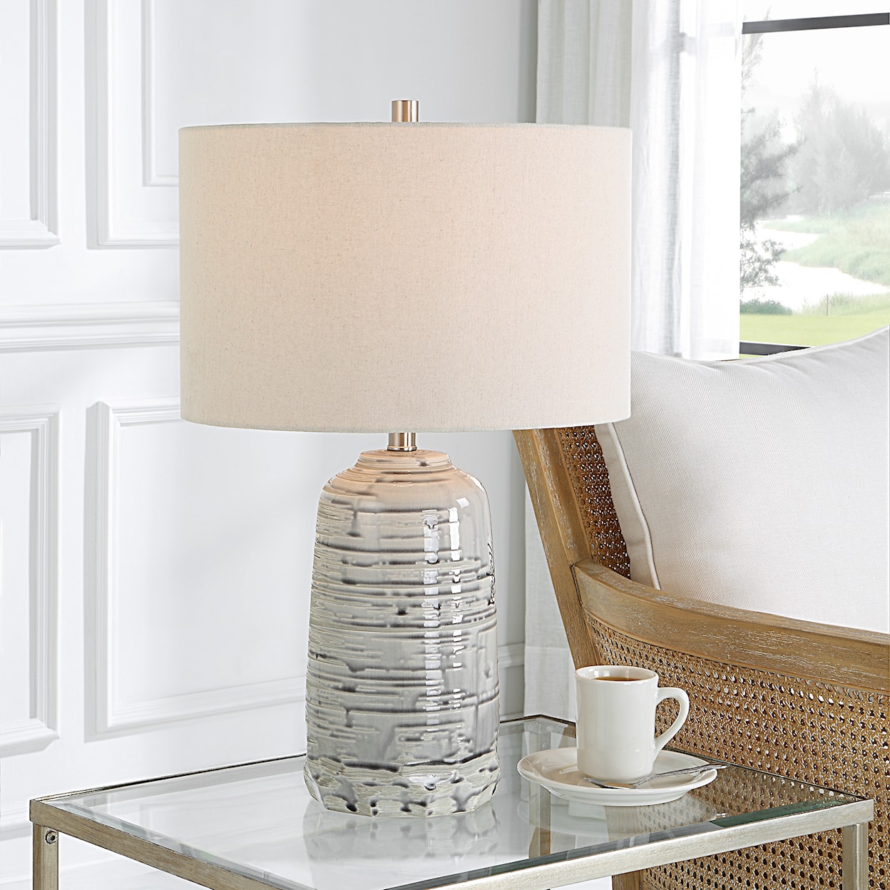 Uttermost Cyclone Cyclone Ivory Table Lamp