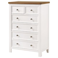 Two-Tone 6-Drawer Chest