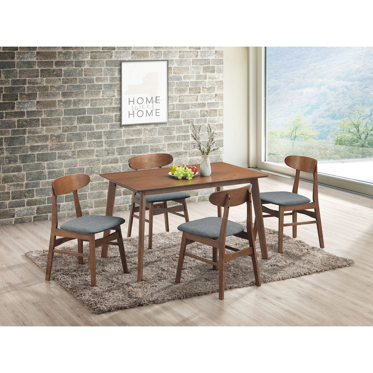 New Classic Furniture Morocco 5-Piece Dining Set