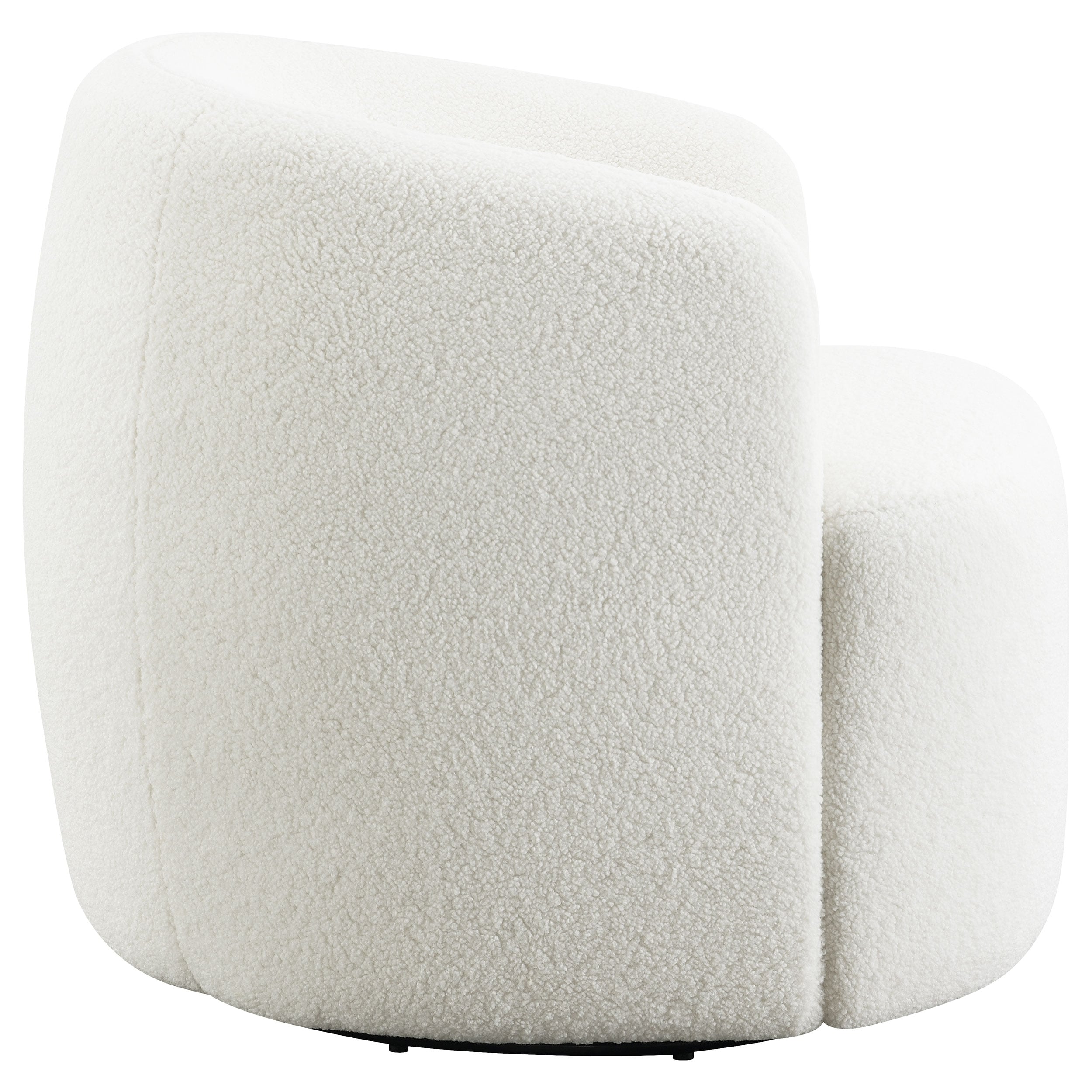 Coaster Hudson Hudson Faux Sheepskin Swivel Chair