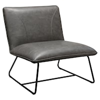 Contemporary Armless Upholstered Accent Chair