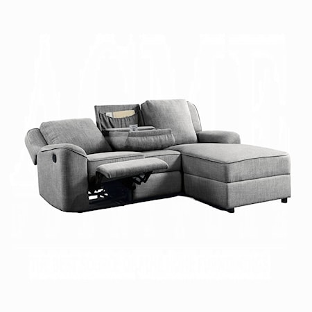 Sectional Sofa W/Dropdown Table